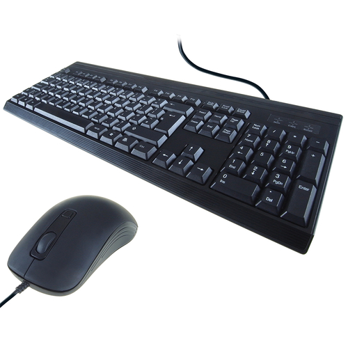 Computer Gear KB235 keyboard Mouse included Universal USB Black