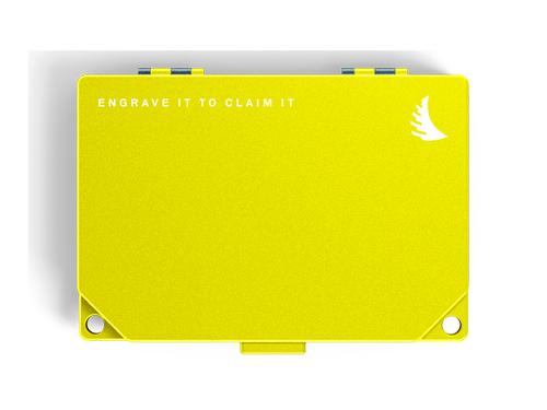 Angelbird Technologies Media Tank memory card case 4 cards Aluminium Black, Yellow
