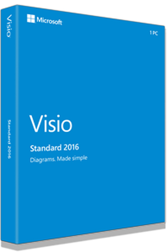 Microsoft Visio Standard 2016, 1u Graphic editor Academic 1 license(s) 1 year(s)
