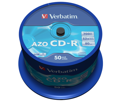 Verbatim CD-R AZO Crystal 700 MB 52x 50 pc(s)