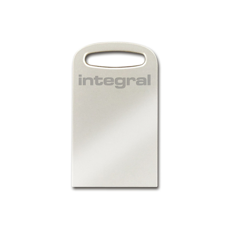 Integral 128GB USB3.0 DRIVE FUSION METAL + KEYLACE UP TO R-200 W-35 MBS USB flash drive USB Type-A 3.2 Gen 1 (3.1 Gen 1) Silver
