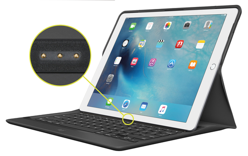 Logitech CREATE Backlit Keyboard Case with Smart Connector QWERTY Spanish Black