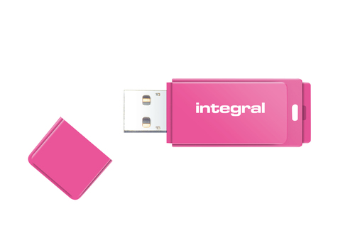 Integral 16GB USB2.0 DRIVE NEON PINK