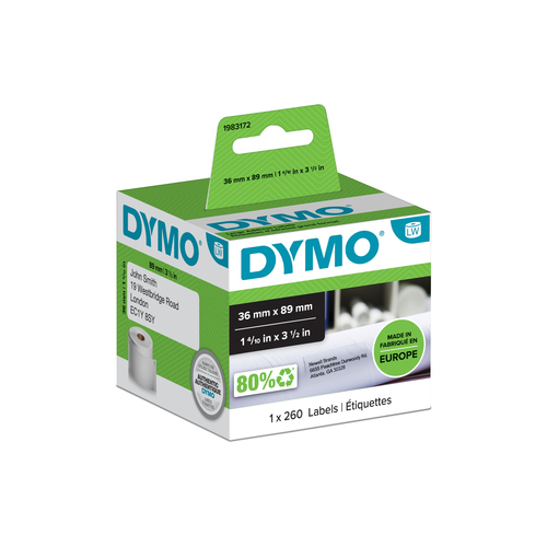 DYMO Large Address Labels - 89x36