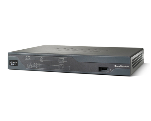 Cisco 888, Refurbished wired router Fast Ethernet Black