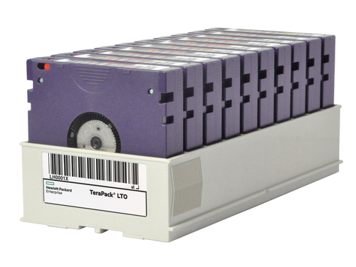HPE LTO-6 Ultrium 6.25TB MP RW Non Custom Labeled TeraPack 10 Data Cartridges