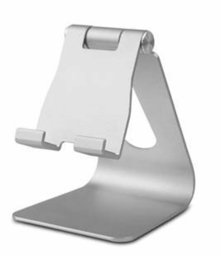 JLC Aluminium Adjustable Tablet Stand - Silver