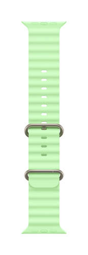 Apple Natural Titanium Finish Band Green Fluoroelastomer, Titanium