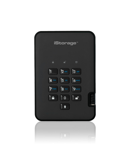 iStorage diskAshur² SSD 512GB Black | Secure Portable Solid State Drive |AES-XTS 256-bit Hardware Encryption | PIN protected | OS & Platform Independent | TAA Compliant |Brute force hack defence | Dust/Water Resistant