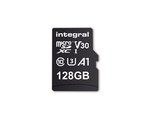 Integral 128GB MICRO SD CARD SDXC UHS-1 U3 CL10 V30 A1 UP TO R-100 MBS