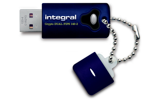 Integral 4GB HARDWARE ENCRYPTED USB 3.0 DRIVE SECURE DUAL PASSWORD ADMIN/USER 256 AES FIPS 140-2 CRYPTO
