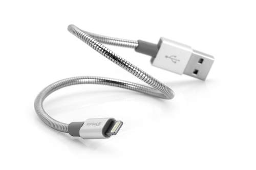 Verbatim Lightning Stainless Steel Sync & Charge Cable 100cm Silver