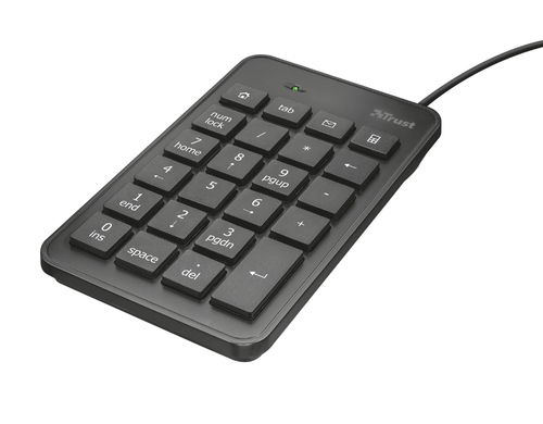 Trust 22221 numeric keypad Notebook/PC USB Black