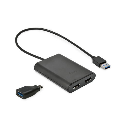 i-tec USB 3.0 / USB-C Dual 4K HDMI Video Adapter