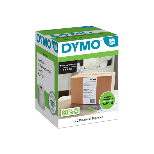 DYMO 4XL LBLS 104MM X 159MM S0904980