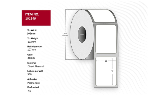 Capture 101149 printer label