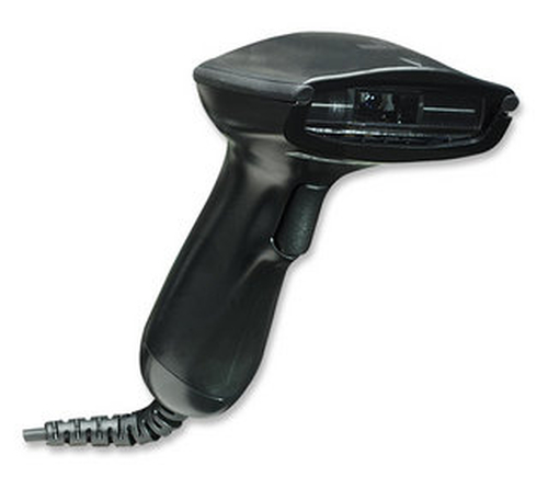 Manhattan Long Range CCD Handheld Barcode Scanner, USB, 500mm Scan Depth, Cable 1.5m, Max Ambient Light 30,000 lux (sunlight), Black, Three Year Warranty