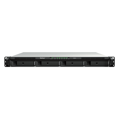 Synology RackStation RS826+ NAS/storage server Rack (1U) AMD Ryzen V1500B 4 GB DDR4 0 TB DiskStation Manager Black, Grey