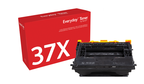 EverydayTM Black Toner by Xerox compatible with HP 37X (CF237X), High capacity