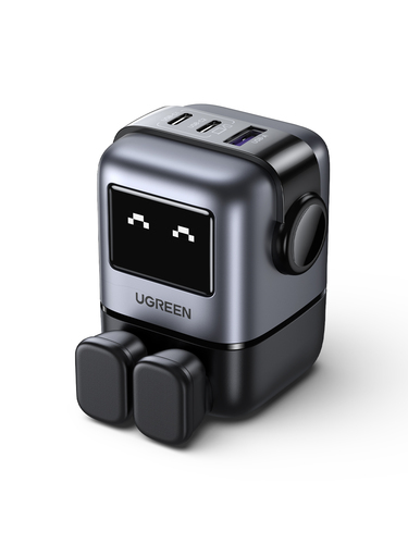 Ugreen USB-A+2C 65W UNO GAN CHARGER Mobile phone, Laptop, Tablet Black AC, USB Indoor