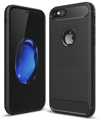 JLC iPhone SE 2020 Brushed Silicone Case- Black