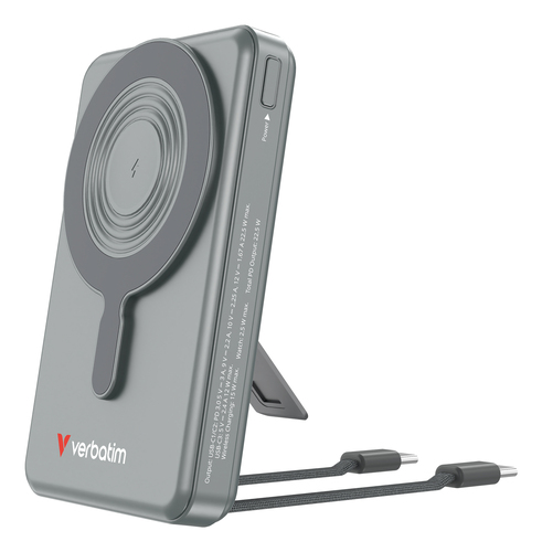 Verbatim Charge'n'Go 2C & Display Power Bank 10000 mAh Grey