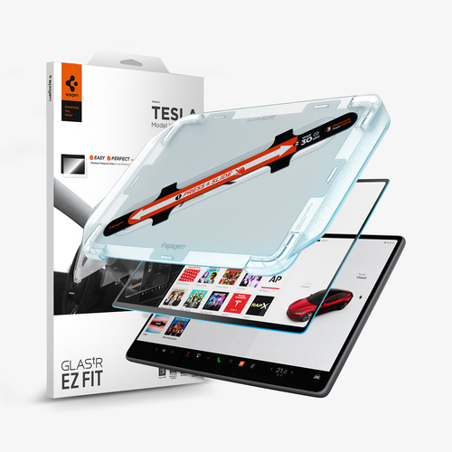 Spigen GLAS.tR EZ Fit Anti-Glare Tesla Model 3 (2024) Screen Protector