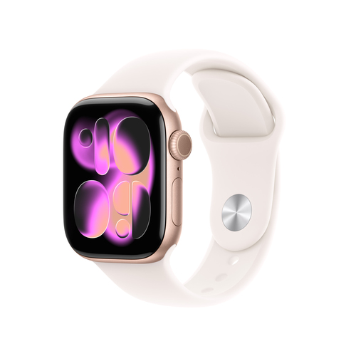 Apple Watch Series 11 GPS + Cellular (Demo) 42mm Rose Gold Aluminium Case with Light Blush Sport Band - S/M