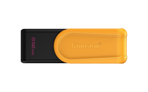 Kingston Technology DataTraveler 512GB Portable USB 3.2 Gen 1 Exodia S (Black/Yellow)