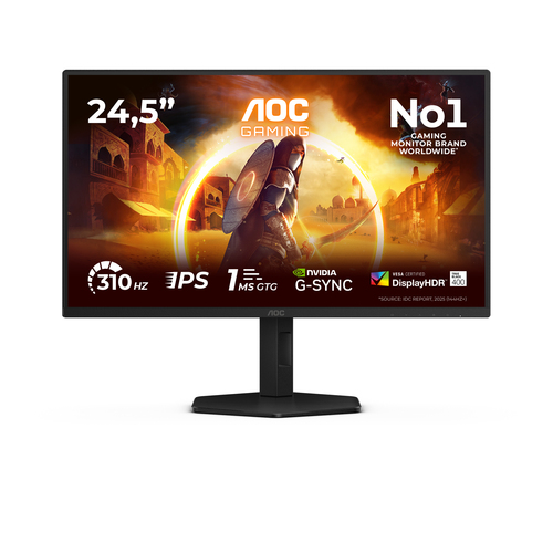 AOC G4 25G4SXU computer monitor 62.2 cm (24.5") 1920 x 1080 pixels Full HD LED Black, Grey