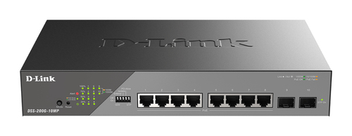 D-Link 10-Port Gigabit Ethernet PoE+ Surveillance Switch