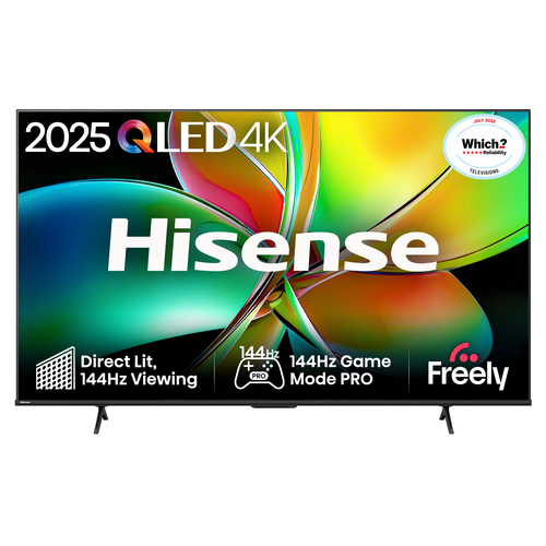 Hisense 43" E78QTUK PRO 144Hz QLED Smart AI TV with Freely