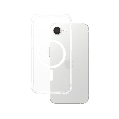 PanzerGlass CARE™ by ® Samba Case Transparent w. White Qi Compatible iPhone 17e | 16e