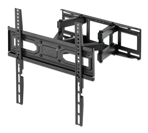 Manhattan Wall Mount for TV & Monitors (Full Motion), For screens 32" to 55", VESA compatibility: all between 100x100mm to 400x400mm - check the dimensions of the four mounting holes on back of screen to ensure it fits, Max 40kg, Black, Bracket, Lifetime Warranty