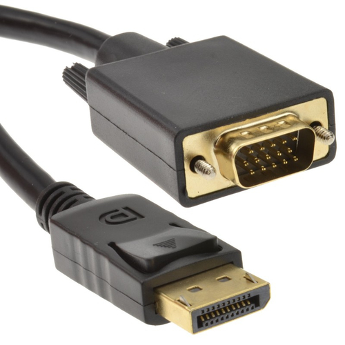 kenable 006163 video cable adapter 2 m VGA (D-Sub) DisplayPort Black