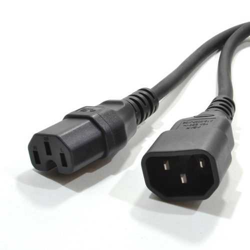 kenable 007834 power cable Black 2 m C14 coupler C15 coupler