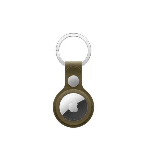 Apple AirTag FineWoven Key Ring – Dark Olive