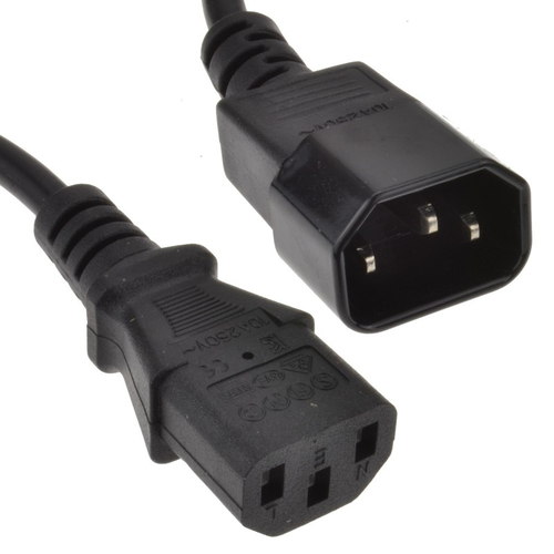 kenable 001779 power cable Black 1 m C14 coupler C13 coupler