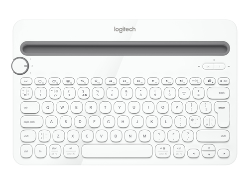 Logitech K480 AZERTY French Bluetooth Grey, White