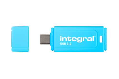 Integral Neon-C 128GB USB-C 3.2 GEN1 DRIVE (USB3.1 USB3.0) BLUE UP TO R-150 W-30 MBS