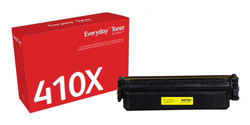 EverydayTM Yellow Toner by Xerox compatible with HP 410X (CF412X), High capacity