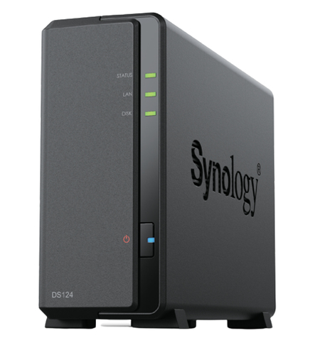 Synology DiskStation DS124 NAS/storage server Desktop Realtek RTD1619B 1 GB DDR4 DiskStation Manager Black