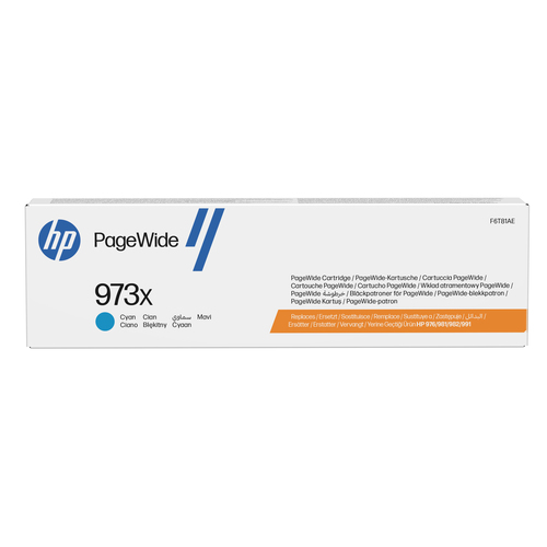 HP 973X High Yield Cyan Original PageWide Cartridge