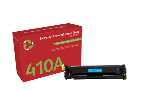 EverydayTM Cyan Remanufactured Toner by Xerox compatible with HP 410A (CF411A), Standard capacity