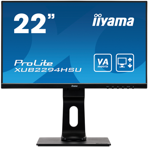 iiyama ProLite XUB2294HSU-B1 computer monitor 54.6 cm (21.5") 1920 x 1080 pixels Full HD LED Black
