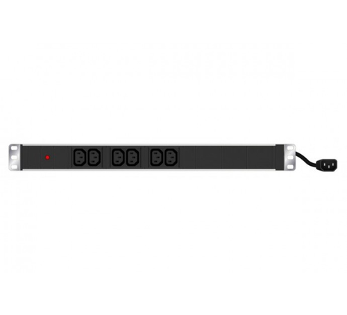Hypertec 808900-HY power distribution unit (PDU) 6 AC outlet(s) 1U Black