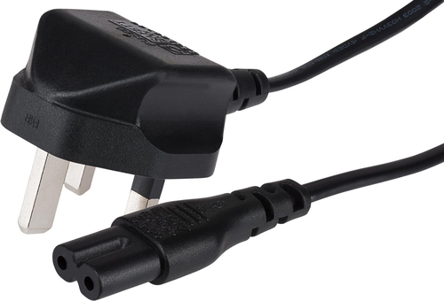 Maplin XS71 power cable Black 2 m Power plug type G C7 coupler