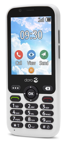 Doro 7010 7.11 cm (2.8") 112 g White Feature phone
