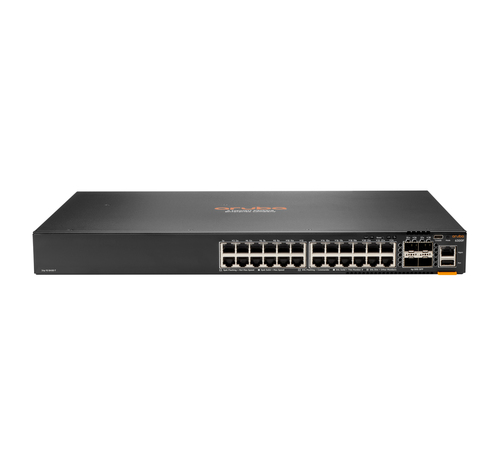 HPE Aruba Networking Aruba 6300F 24-port 1GbE & 4-port SFP56 Managed L3 Gigabit Ethernet (10/100/1000) 1U Grey