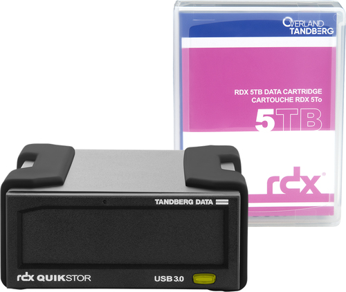 Overland-Tandberg RDX External drive kit with 5TB HDD, USB3+